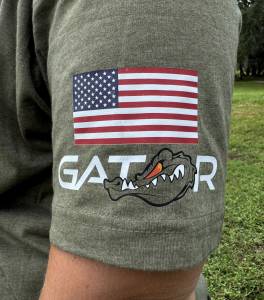 Gator Fasteners - Gator Fasteners Brown Camo Gator Head T-Shirt - Image 2